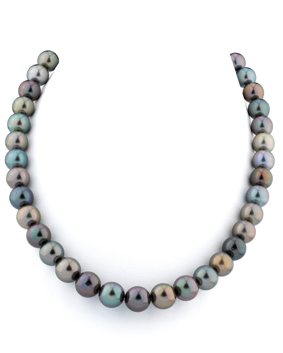 Multi-Color Tahitian Pearl Necklace 10mm to 11mm