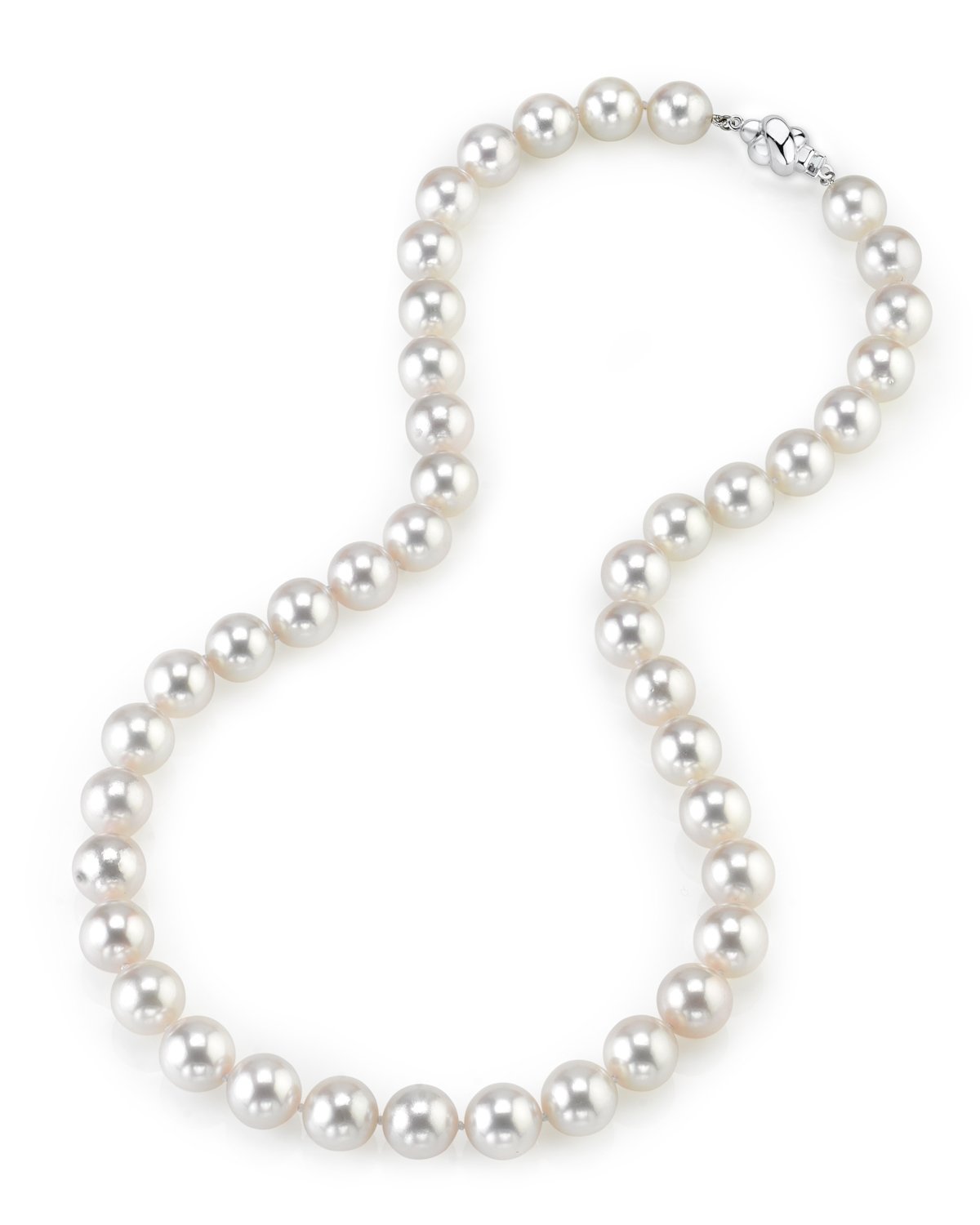 White Akoya Pearl Necklace in AAA Quality 5