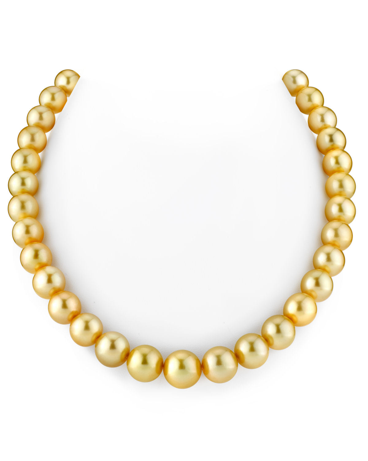 South Sea Pearl Necklace in Golden Color 10.0-12.0mm