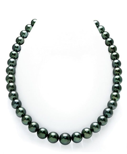 Black Tahitian Pearl Necklace in AAA Quality 1