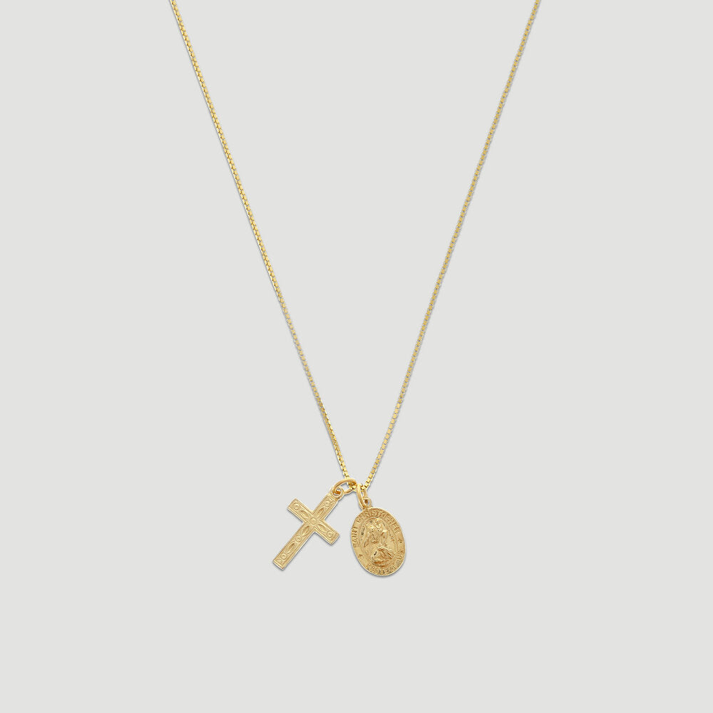 14k Gold Protection Necklace for Everyday Wear