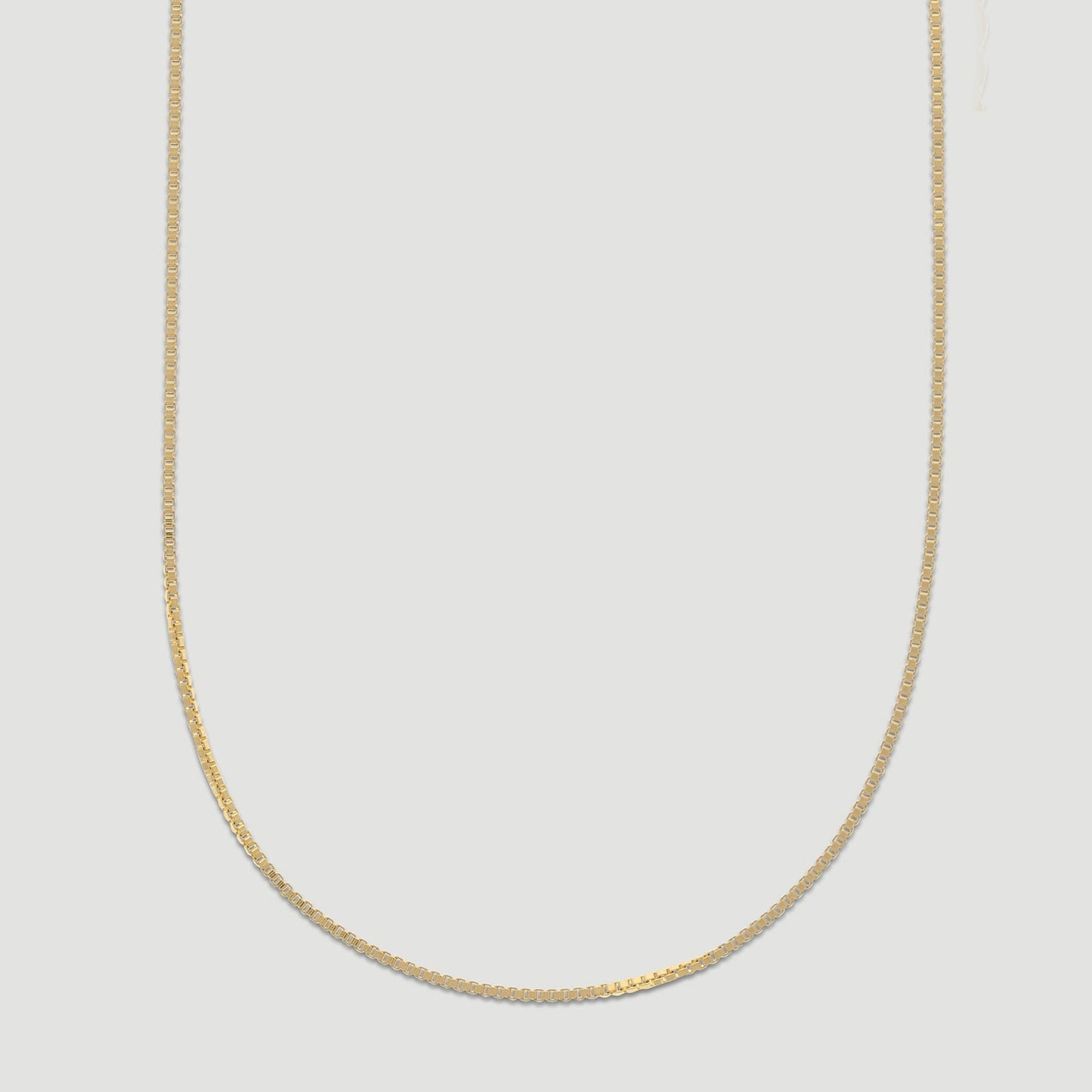 14K Gold Box Chain Necklace