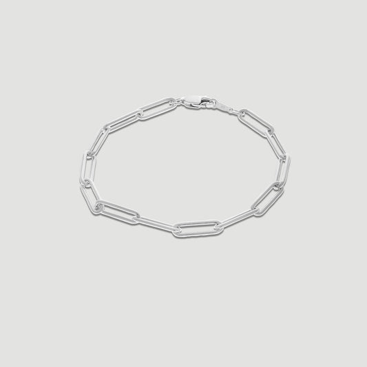 Chunky Paperclip Style Bracelet in Durable Material