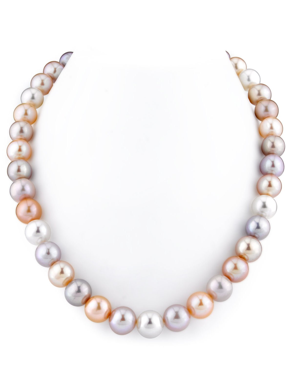 Multicolor Freshwater Pearl Necklace 10.5 to 11.5mm