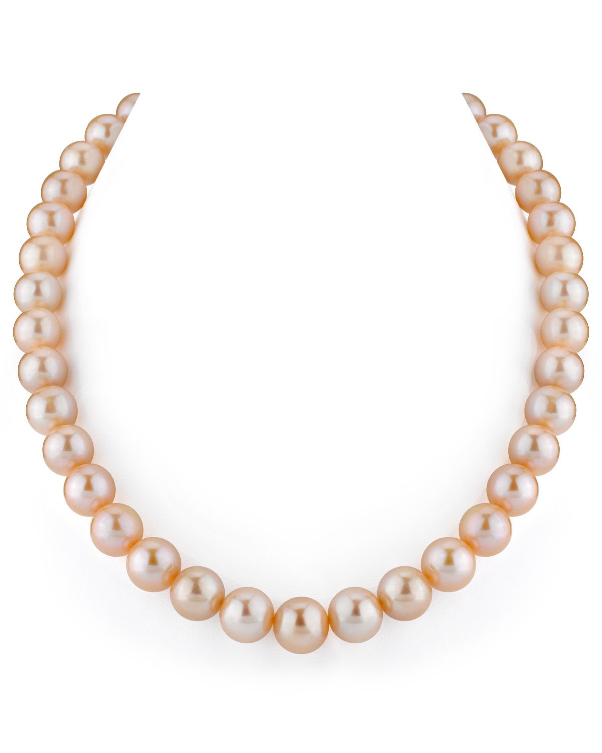 Peach Freshwater Pearl Necklace in AAA Quality