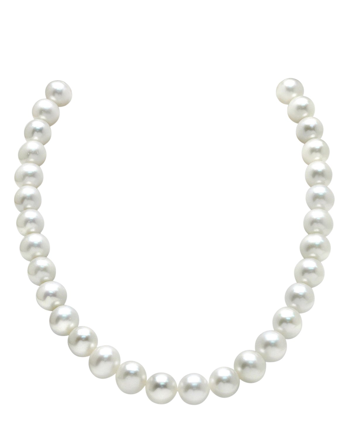 White Freshwater Pearl Necklace 10.5 to 11.5mm