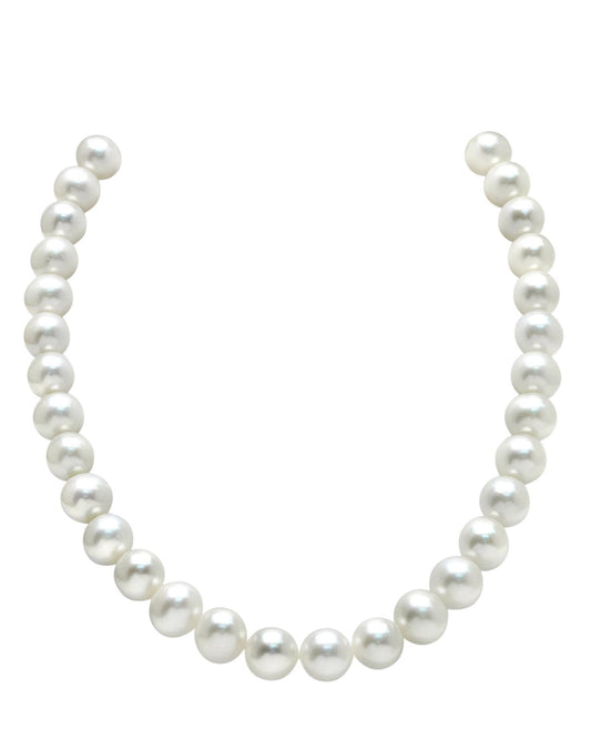 White Freshwater Pearl Necklace 10.5 to 11.5mm