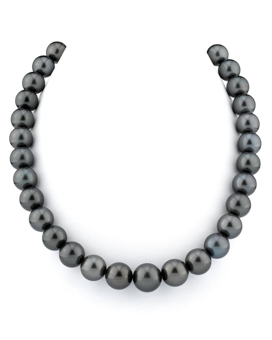 Black Tahitian Pearl Necklace in AAAA Quality 1