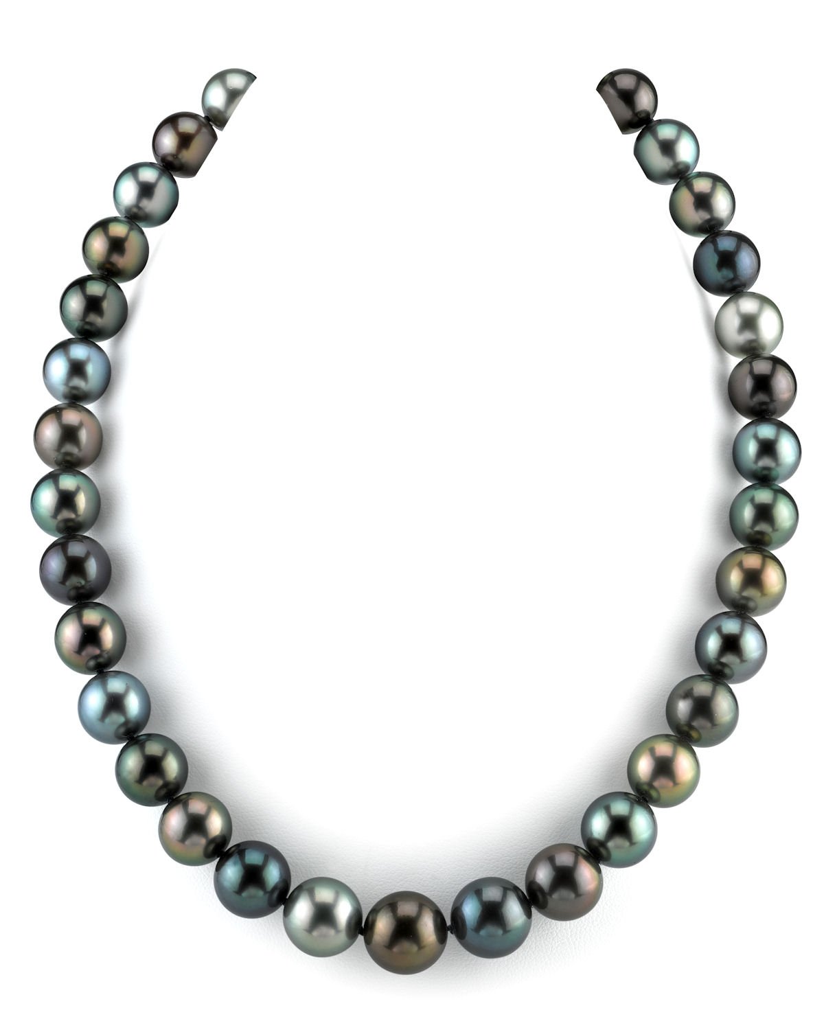 Multi-Color Tahitian Pearl Necklace in Large Size