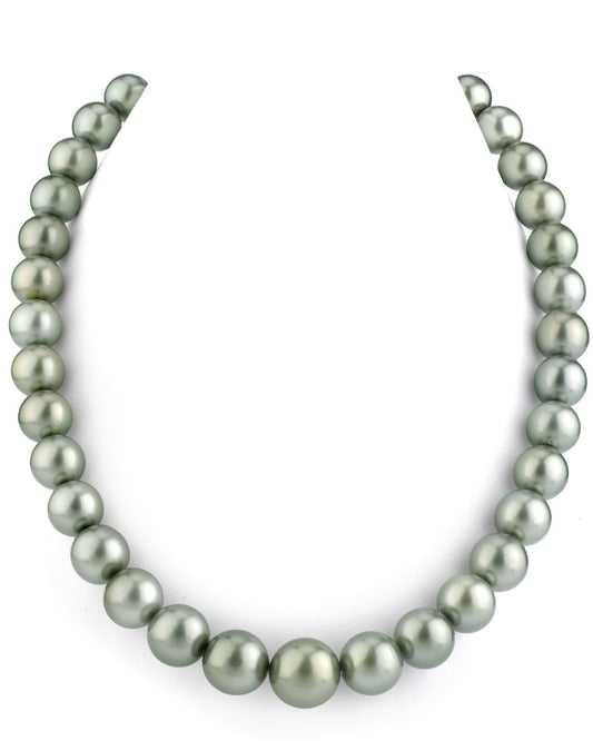 Tahitian South Sea Pearl Necklace in Silver