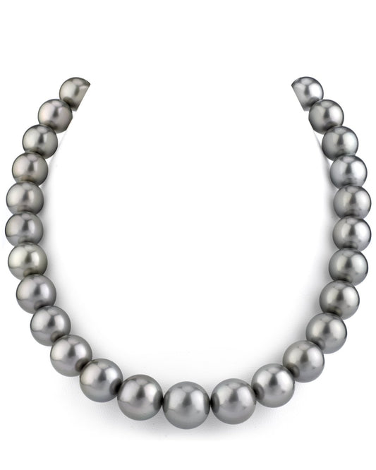 Silver Tahitian South Sea Pearl Necklace in AAAA Quality