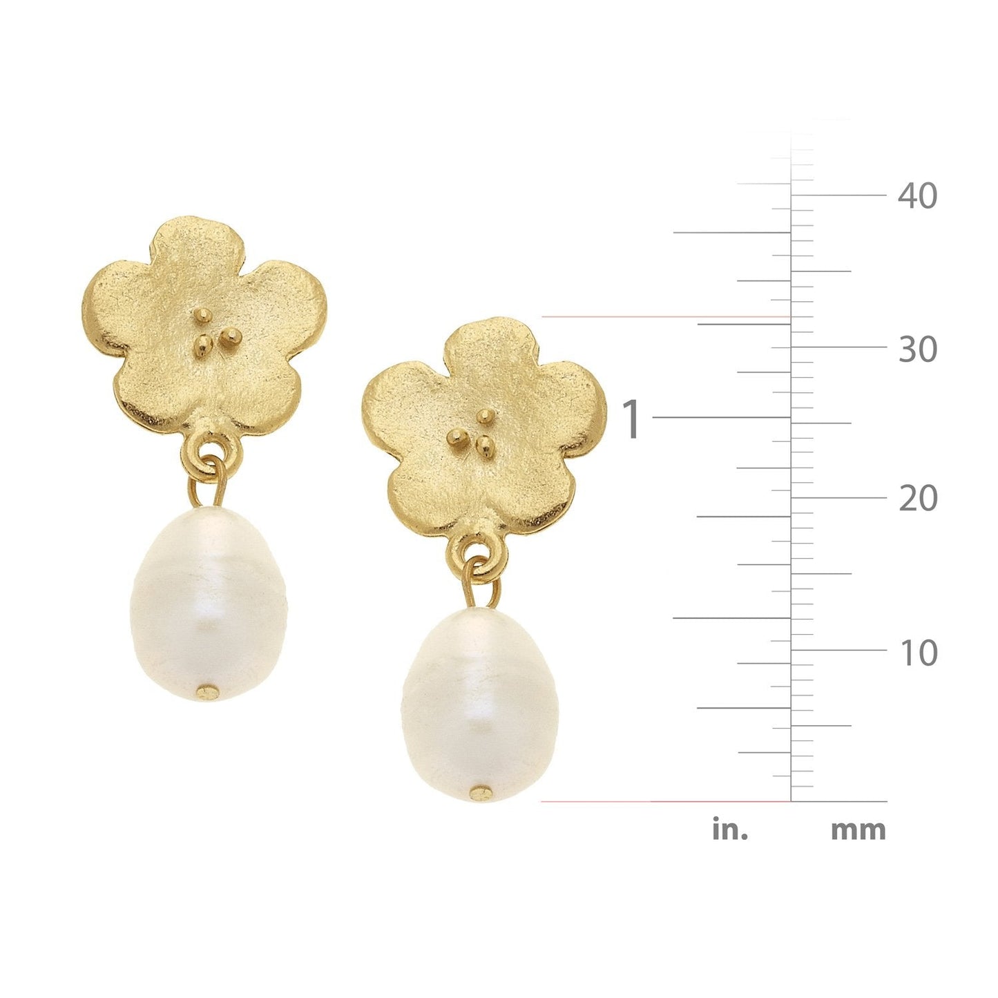 Elegant Pearl Drop Earrings in Classic Style