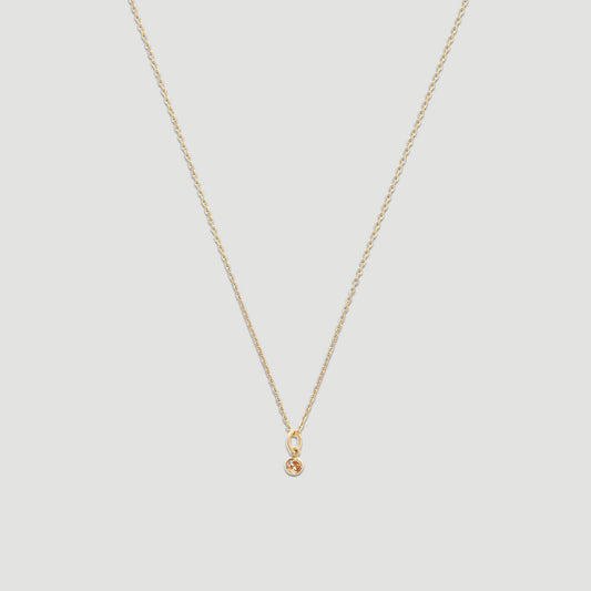 Birthstone Necklace in 14k Gold for All Months