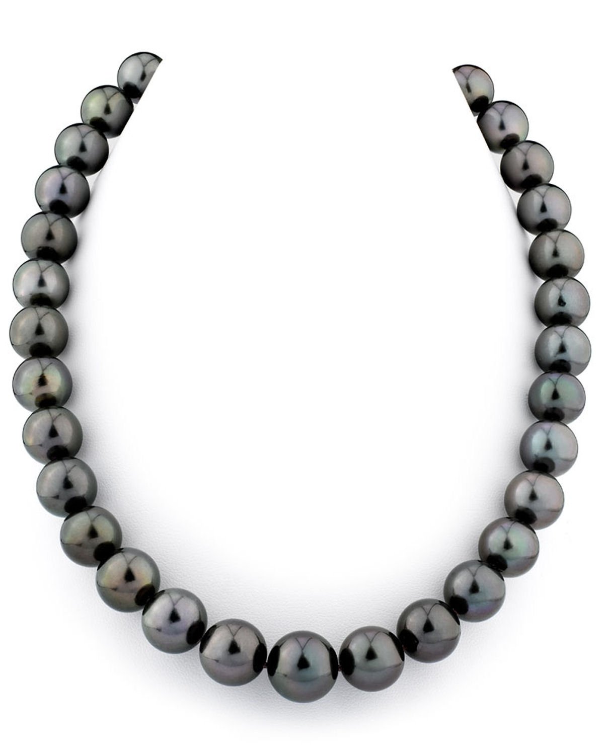 Tahitian Round Pearl Necklace in AAAA Quality