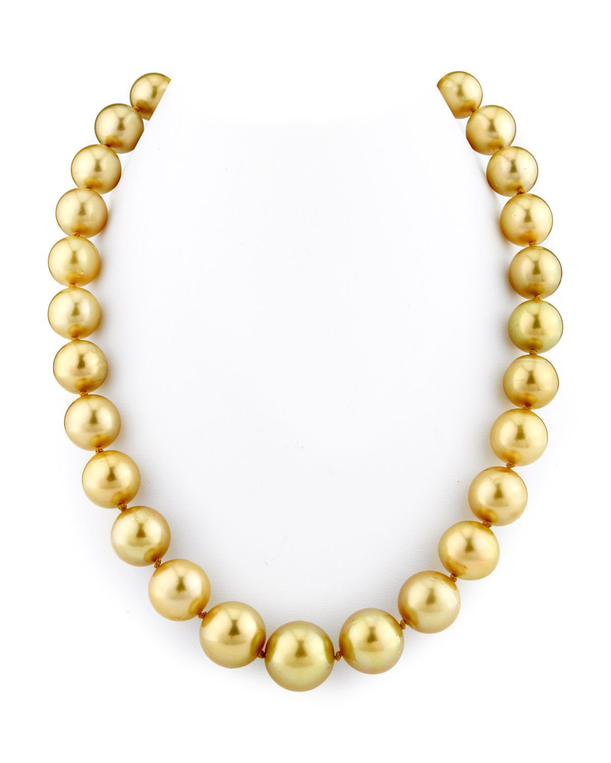 South Sea Pearl Necklace in Golden Tone 12-15mm