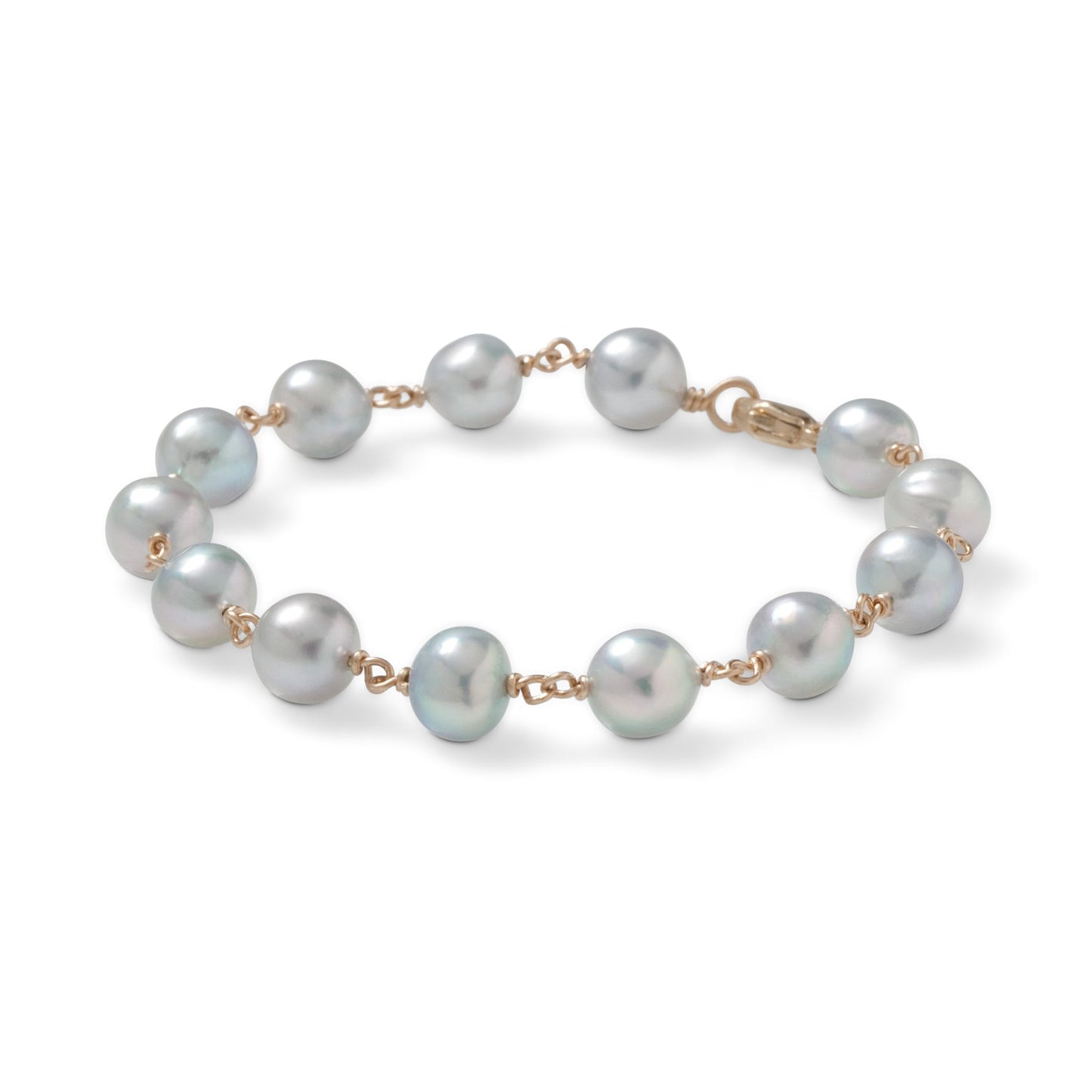 Blue Baroque Akoya Pearl Bracelet for Women