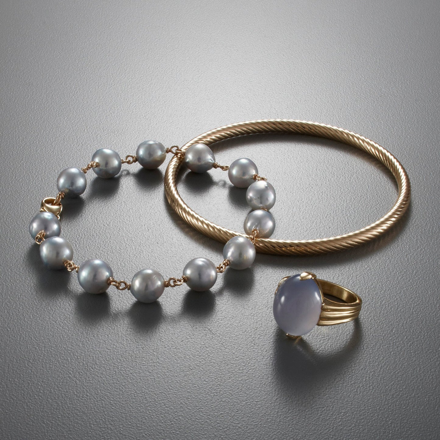 Blue Baroque Akoya Pearl Bracelet for Women