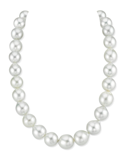 Baroque Pearl Necklace in White, 13.0-15.0mm Size