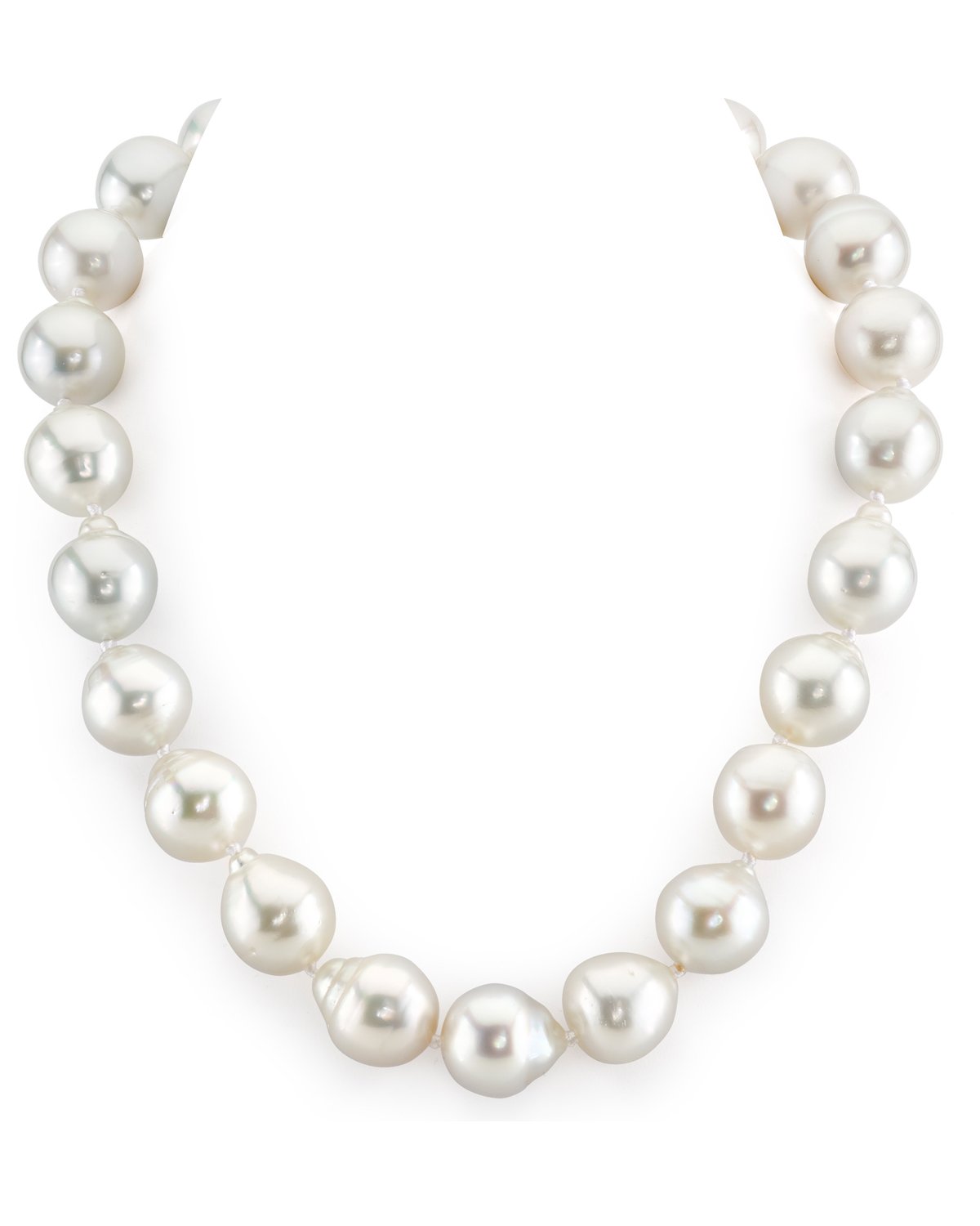 Baroque Pearl Necklace in White South Sea 2