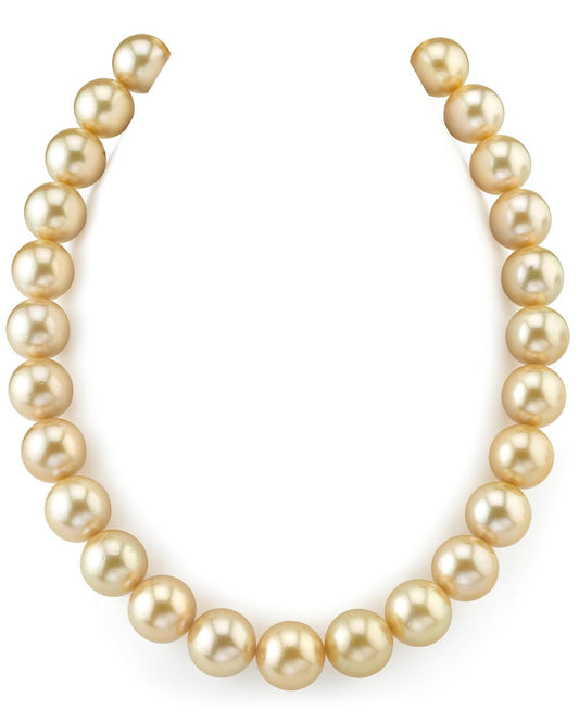 Golden South Sea Pearl Necklace in AAAA Quality