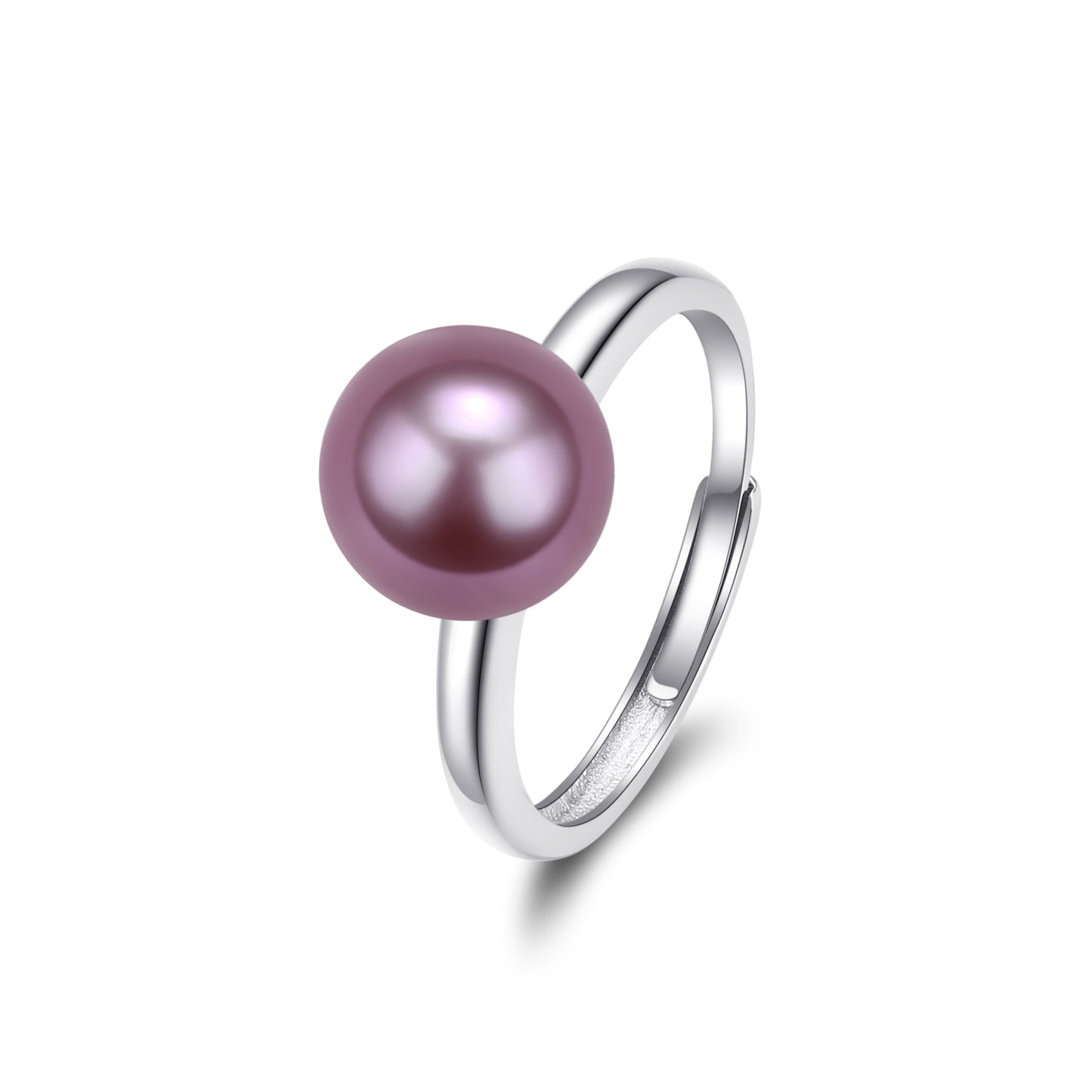 Purple Freshwater Pearl Modern Ring in 9-10mm Size