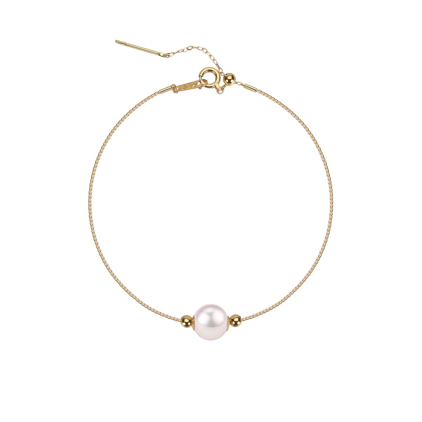 Floating Pearl Chain Bracelet in 8-9mm Size