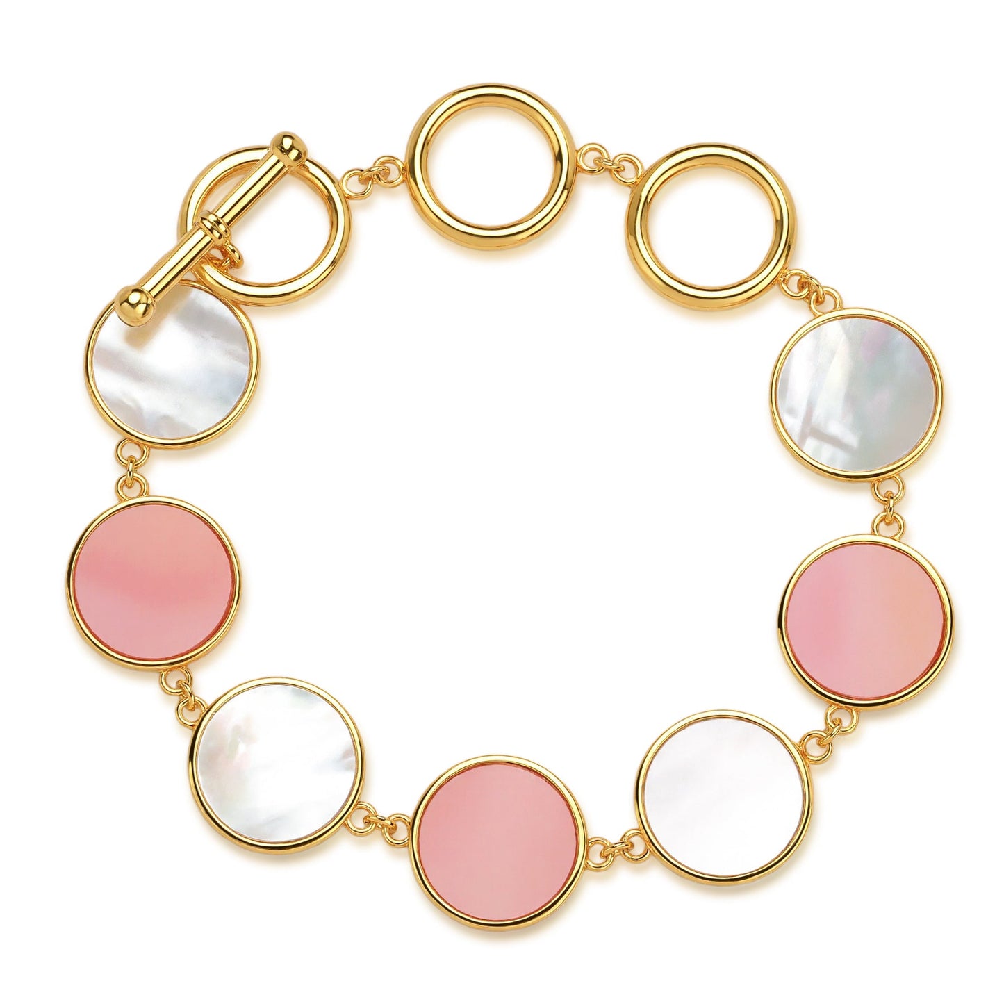 White Mother of Pearl Shell Bracelet for Elegance