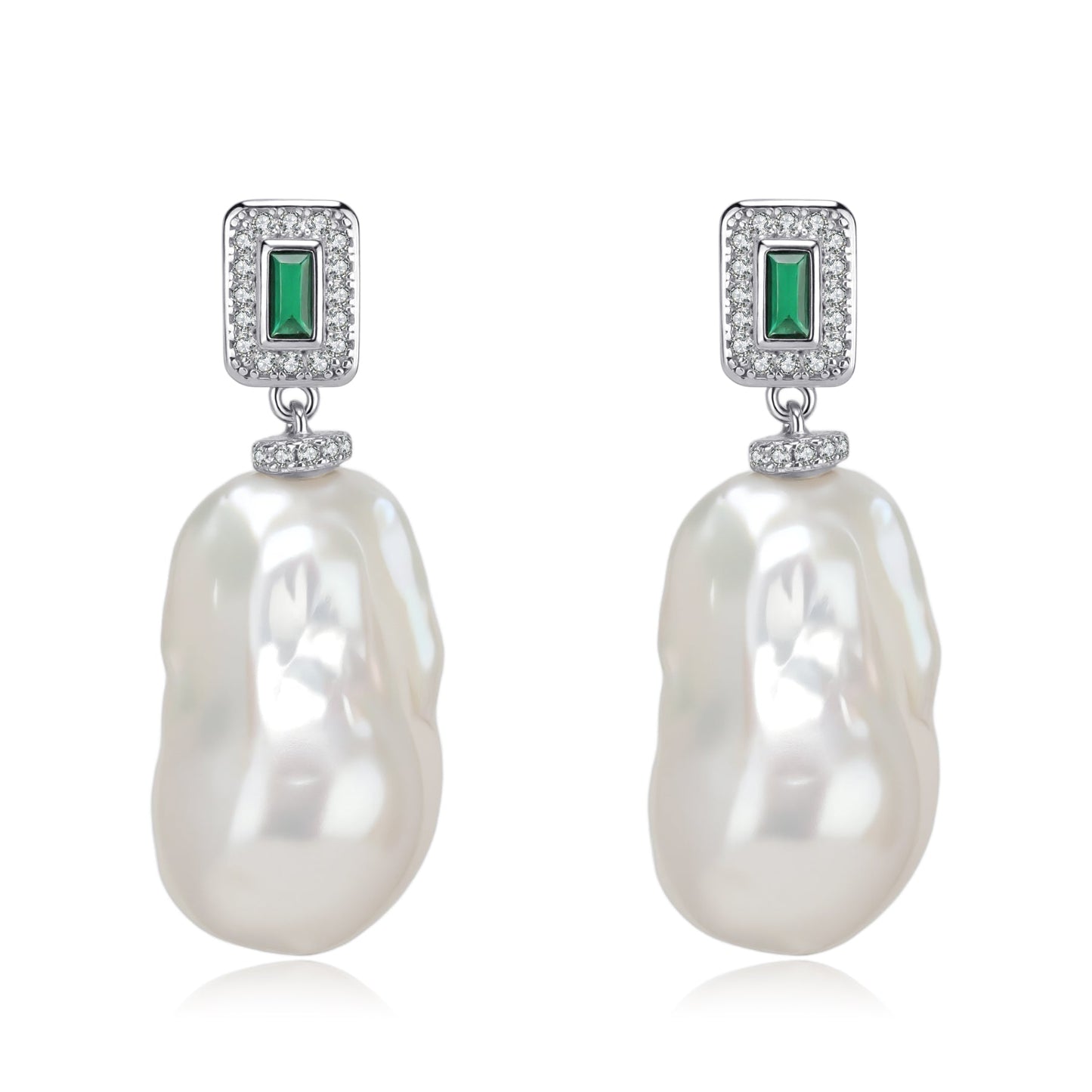 Bold Baroque Pearl Earrings 11-13mm