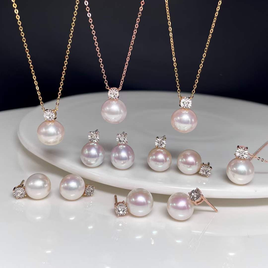 Freshwater Pearl and Sasha Necklace 10-11mm