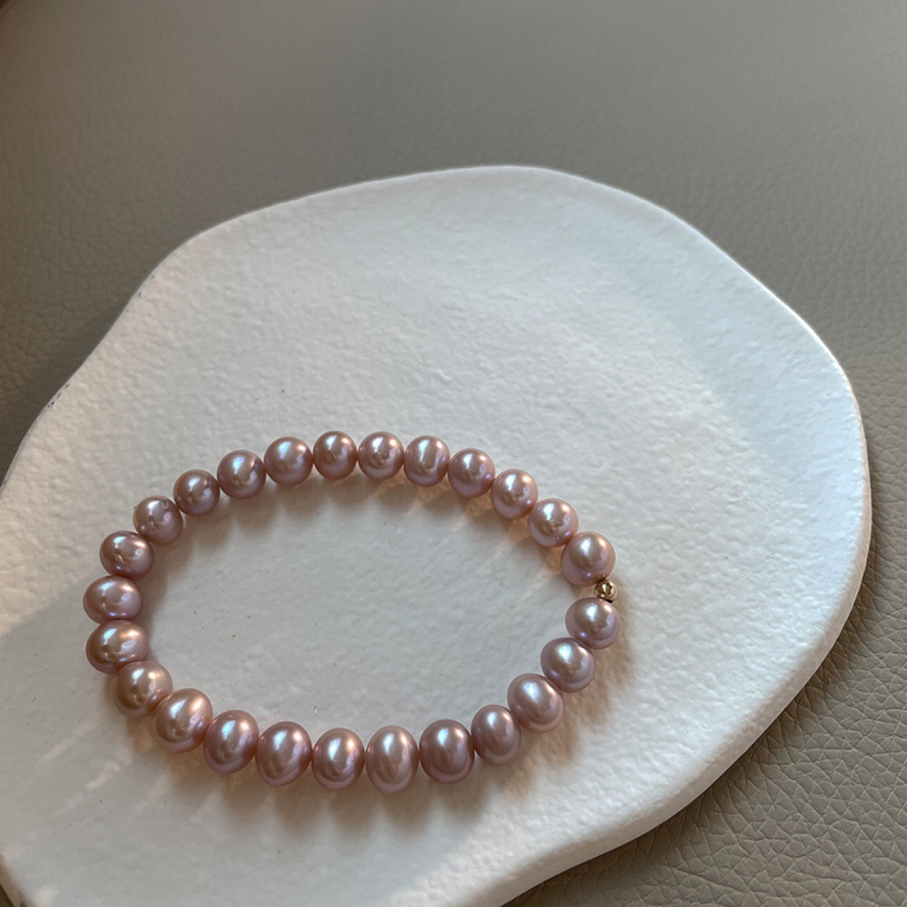 Freshwater Pearl Bracelet in Pink and Purple