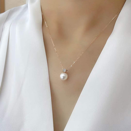 Freshwater Pearl and Sasha Necklace 10-11mm