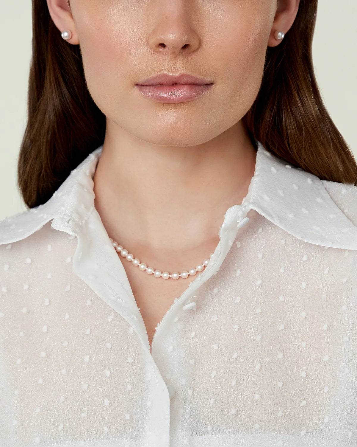 Akoya White Pearl Necklace 5.0-5.5mm AA Quality