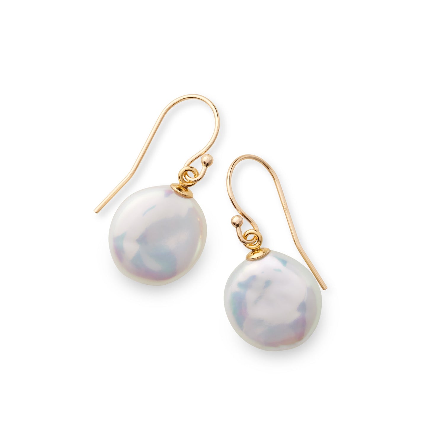 Elegant Baroque Pearl Drop Earrings in 9mm Size