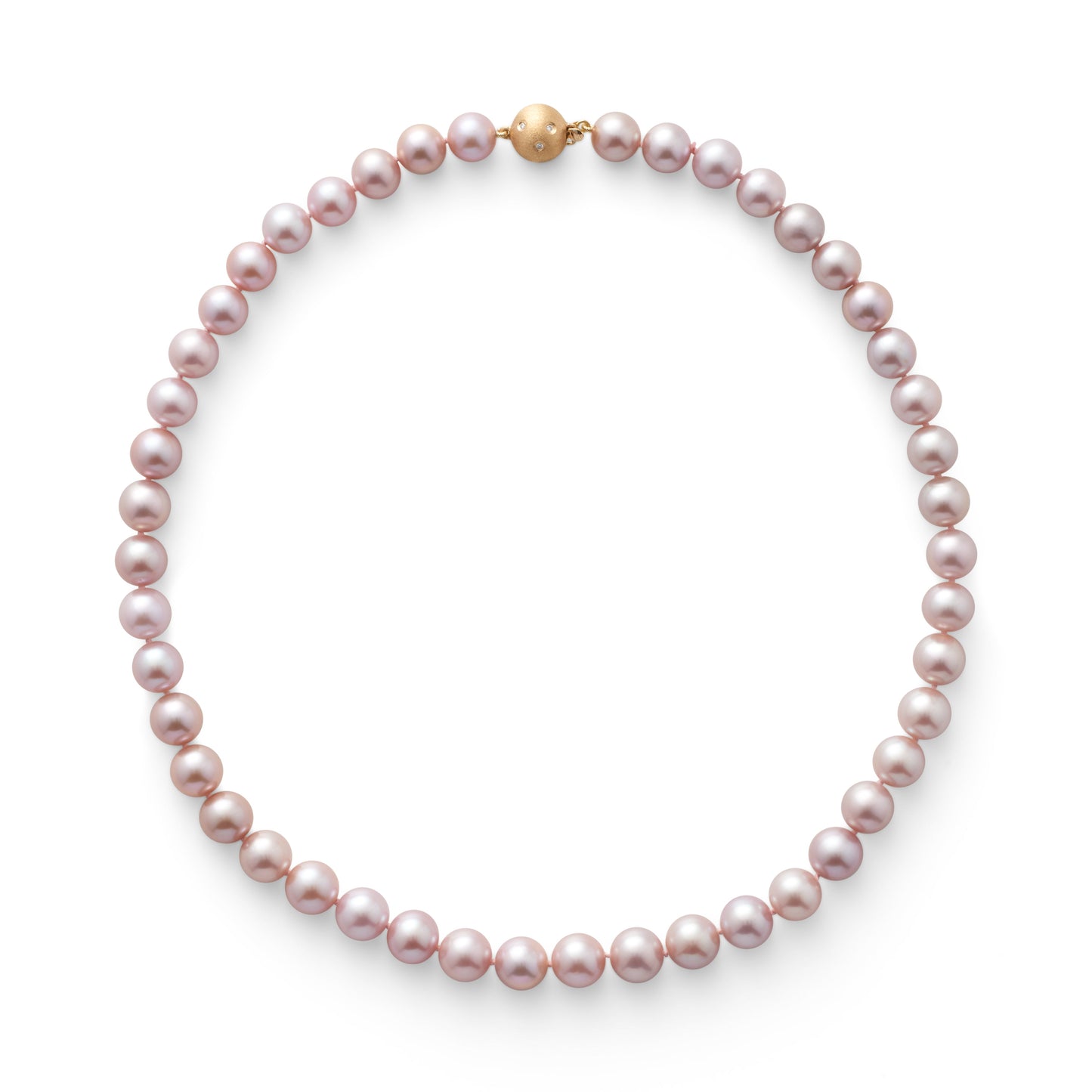 Pink Pearl Necklace 8.5mm Elegant Design