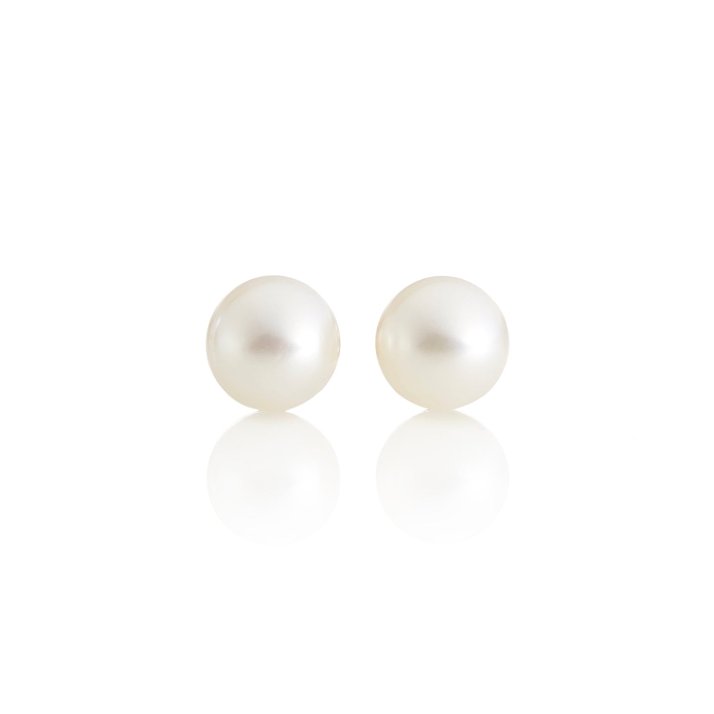 White Pearl Earrings in 5mm Size