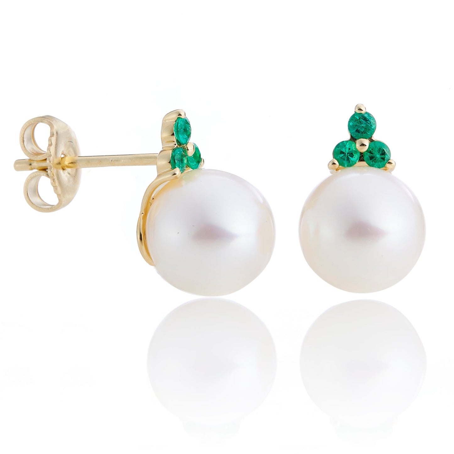 Pearl and Emerald Earrings for Elegant Style