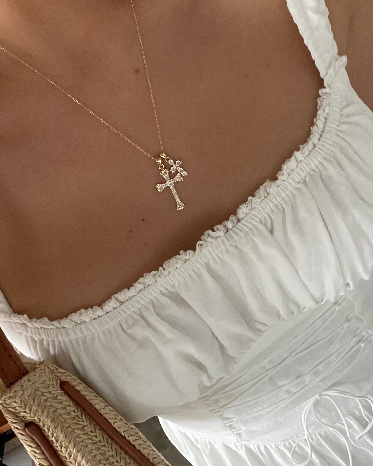 Double Cross Style Chain Accessory