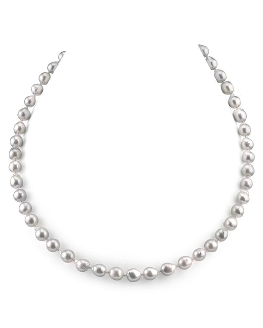 Baroque Akoya Pearl Necklace in 8.0-8.5mm Size