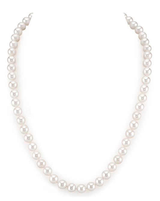 White Freshwater Pearl Necklace in AAA Quality 2