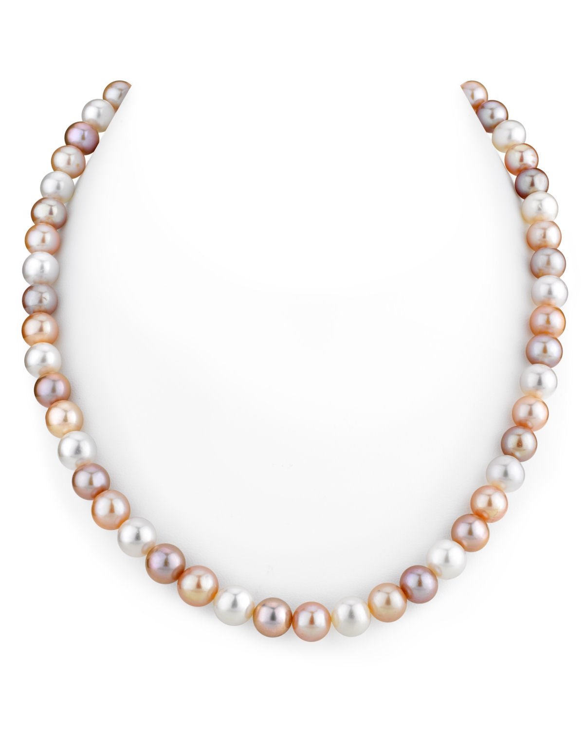 Multicolor Pearl Necklace with 6.5-7.0mm Freshwater Pearls