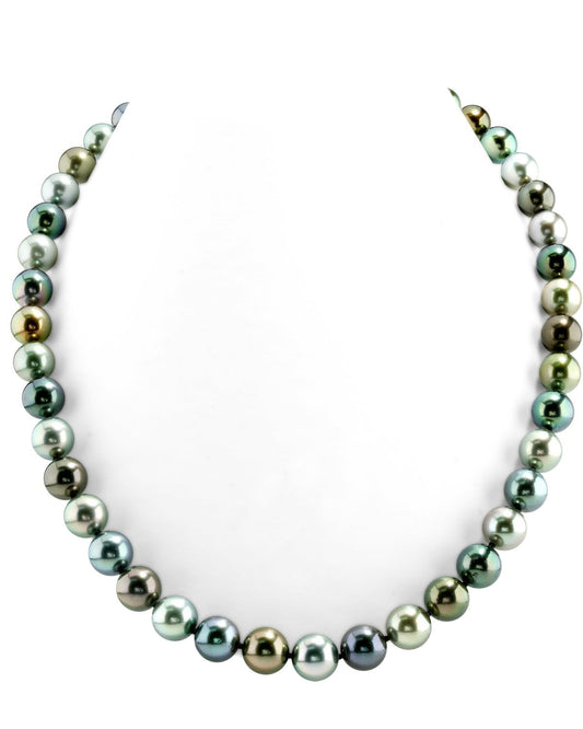 Multi-Color Tahitian Pearl Necklace 8.0 to 10.0mm