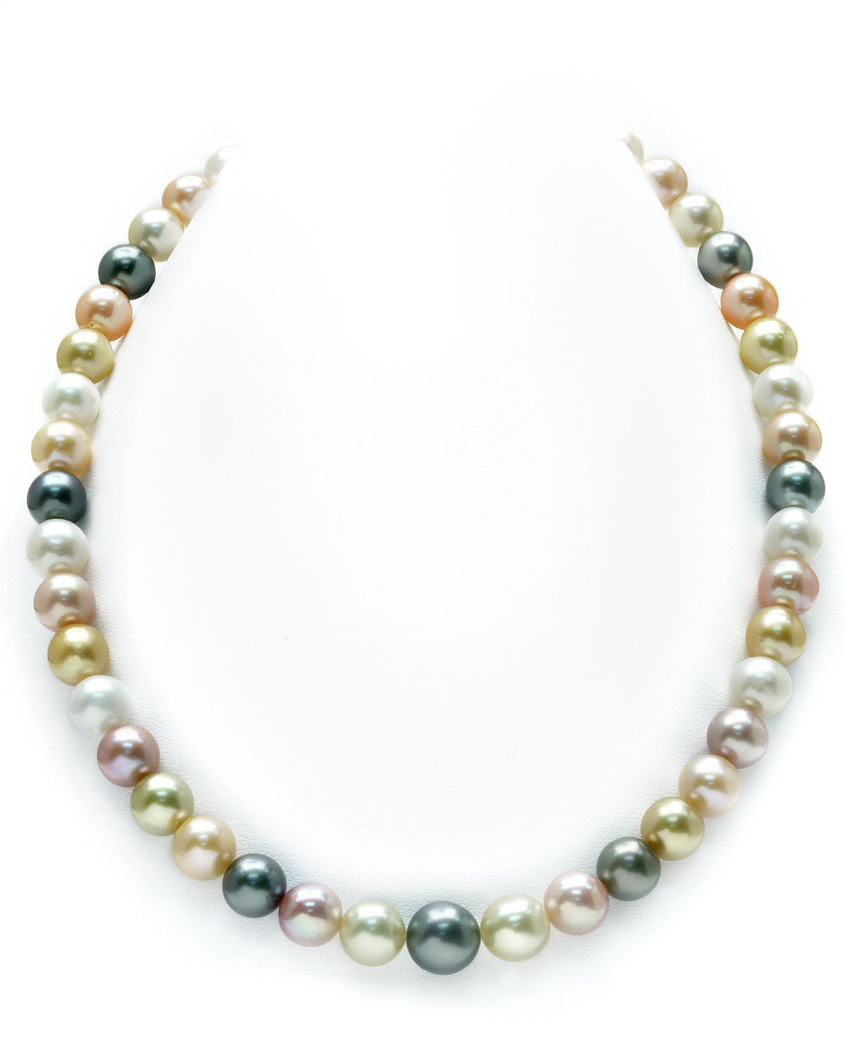 Multicolor Freshwater Pearl Necklace in Pastel Shades