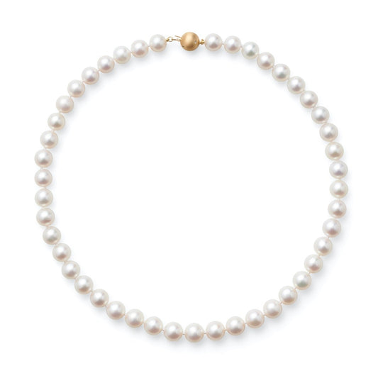 Elegant 8.5mm White Pearl Necklace for Women