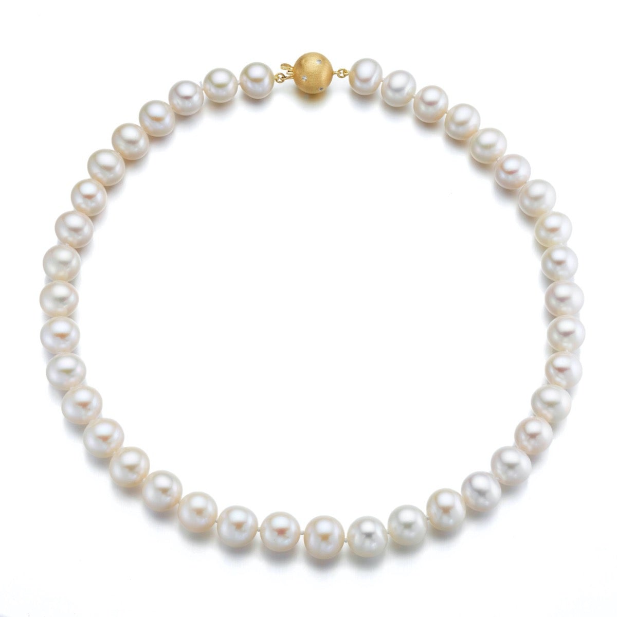 Elegant 8.5mm White Pearl Necklace for Women