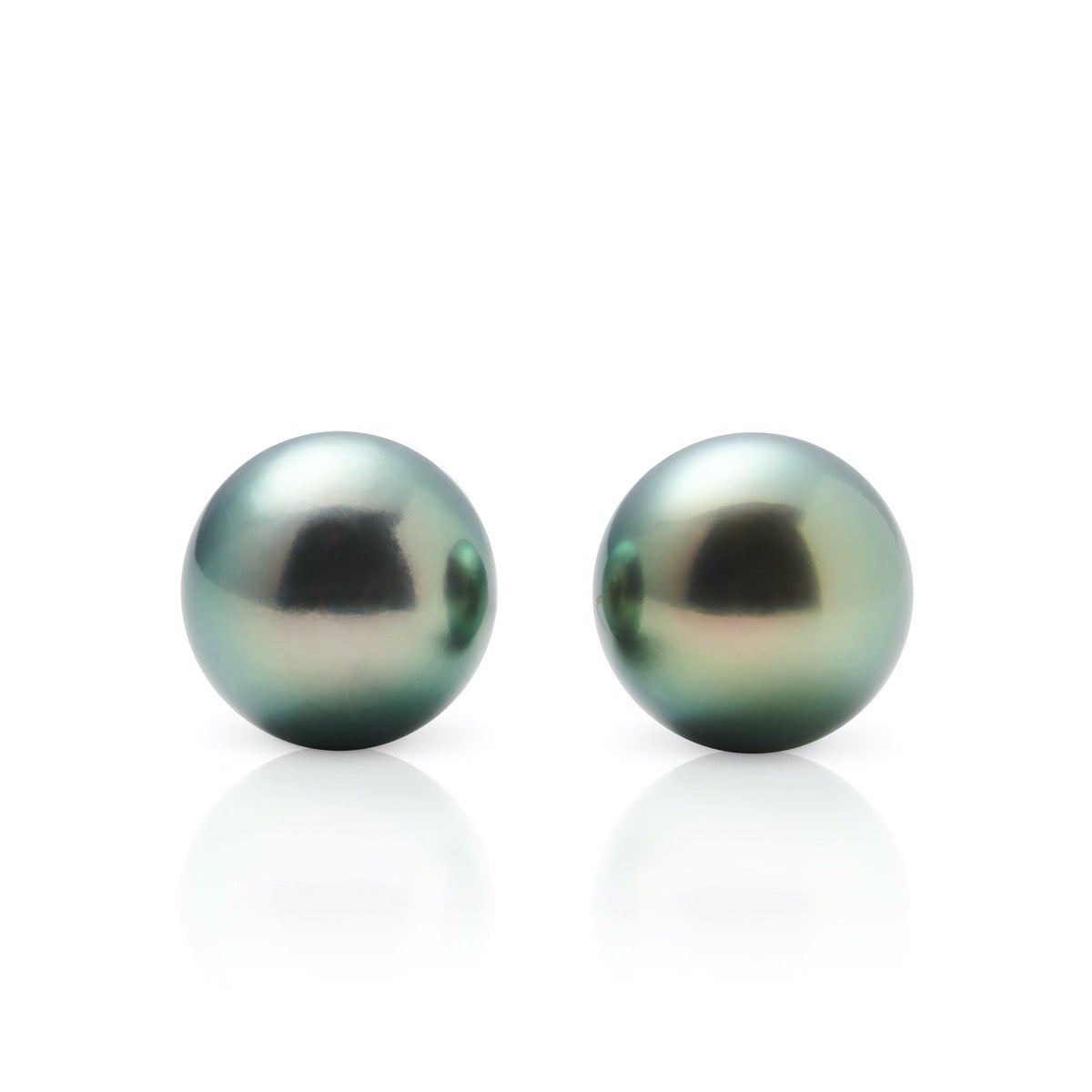 Gray Tahitian Pearl Earrings 12mm Stylish Design