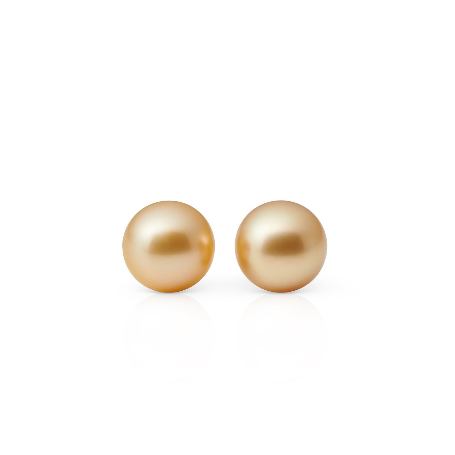 Golden South Sea Pearl 9mm Earrings