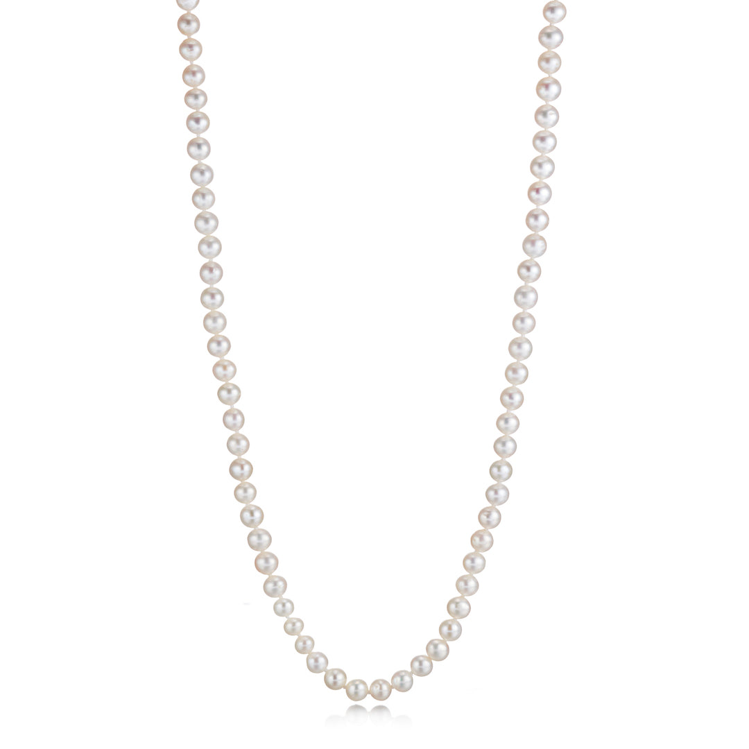 6mm Pearl Rope Style Necklace