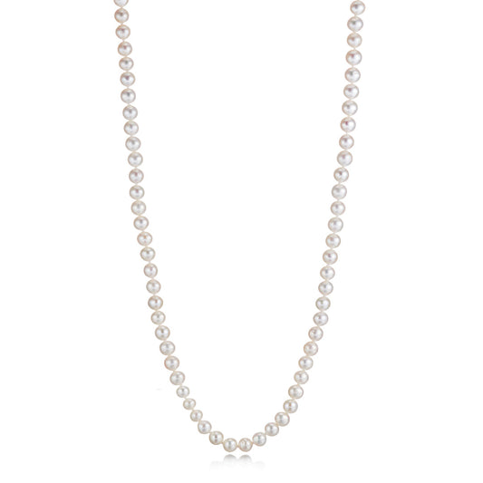 6mm Pearl Rope Style Necklace