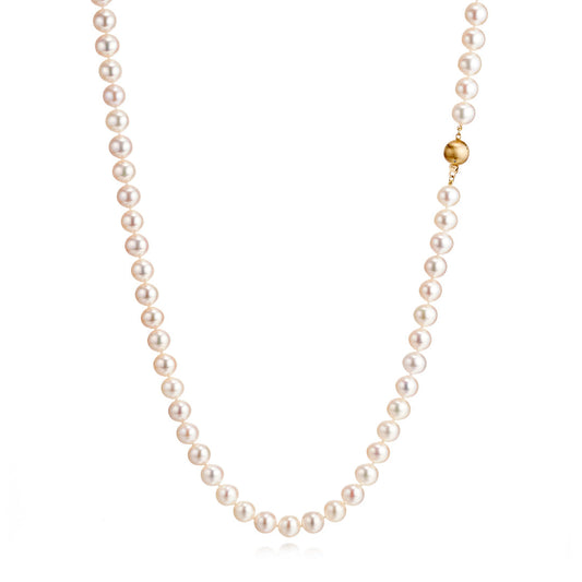 Long 8mm Pearl Necklace for Elegant Looks