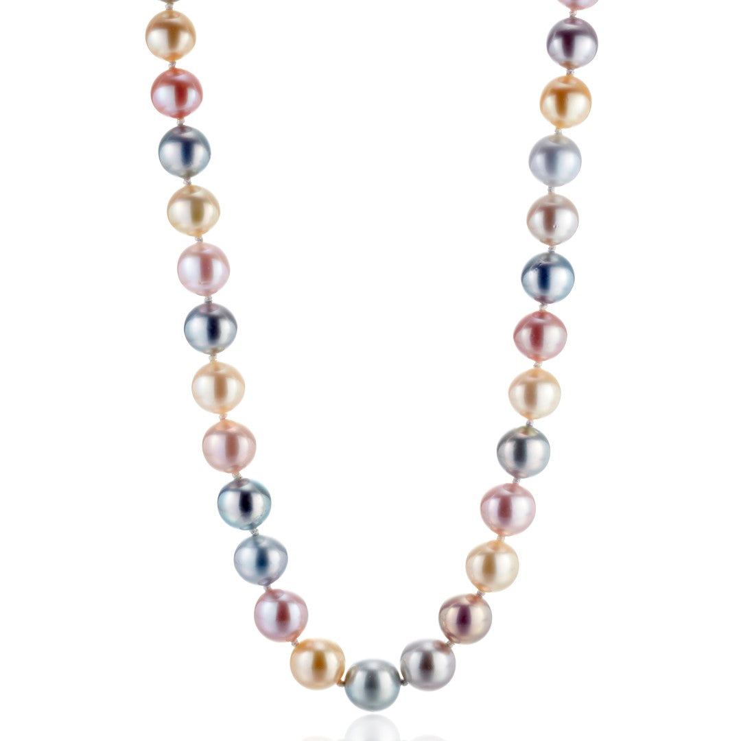 Colorful Tahitian Pearl Necklace 11-12.5mm